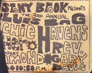 Stony Brook Blues Bag concert ticket