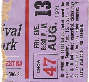 Schaefer Music Festival concert ticket